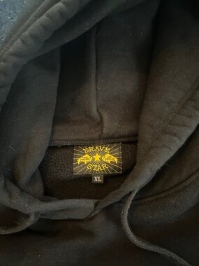 Brave Star Men's Black Crewneck Sweater - XL